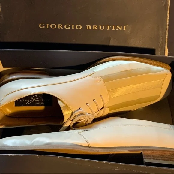 Giorgio Brutini Cream Loafers s-l400.jpg main image 2